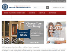 Tablet Screenshot of columbuswoodworks.com